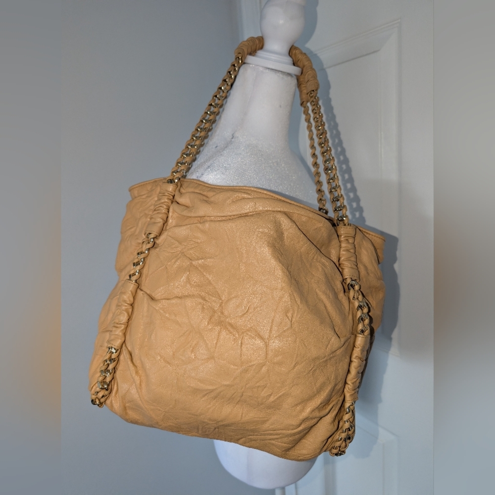 MCM Distressed Leather Shoulder Bag - Picture 3 of 16